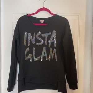 Juicy couture insta glam sweatshirt women’s medium m black